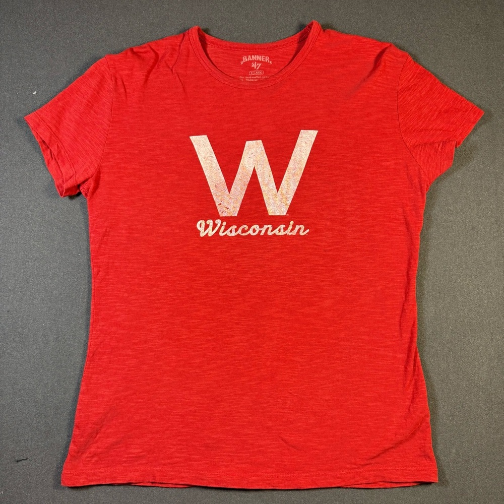 Banner 47 - Wisconsin Badgers Shirt Red Women’s XL
